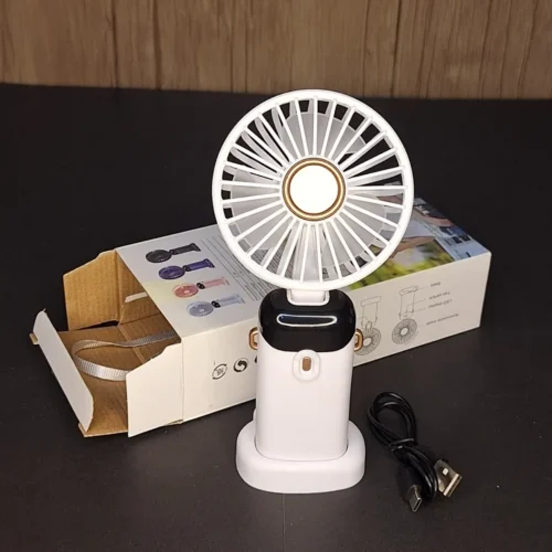 Portable Rechargeable Mini Fan with LED Display